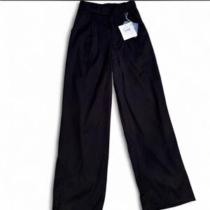 Black Wide-Leg Trousers